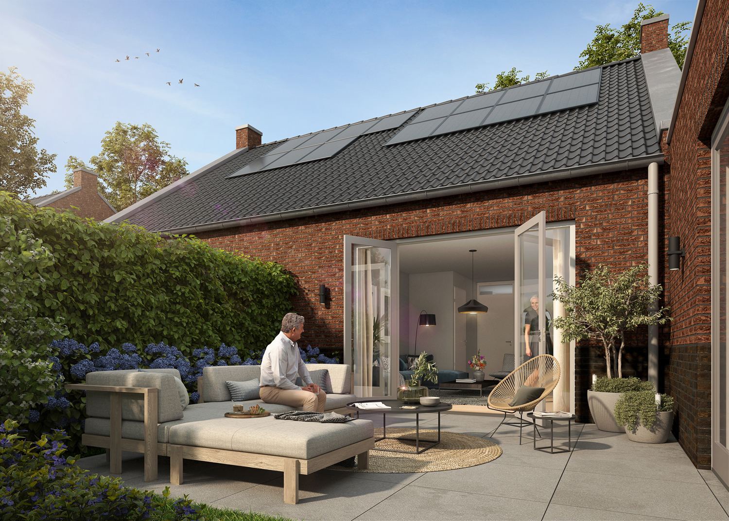 Impressie van een woningbouwontwikkeling van Jan Oosterhout